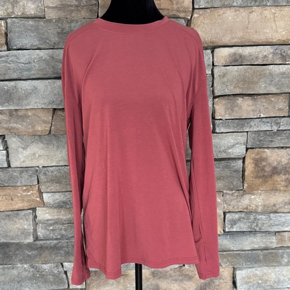 Zella Tops - Rose Colored Workout Top with Open Back